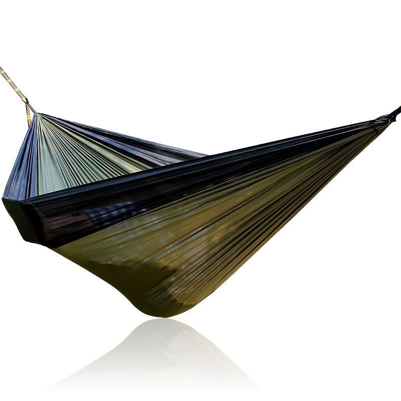 Gray Khaki Gray 300*200cm Big Size Double Person Nylon Parachute Hammock Hamac Outdoor furniture