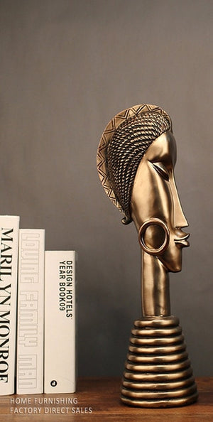 Creative African Man and Woman Statues