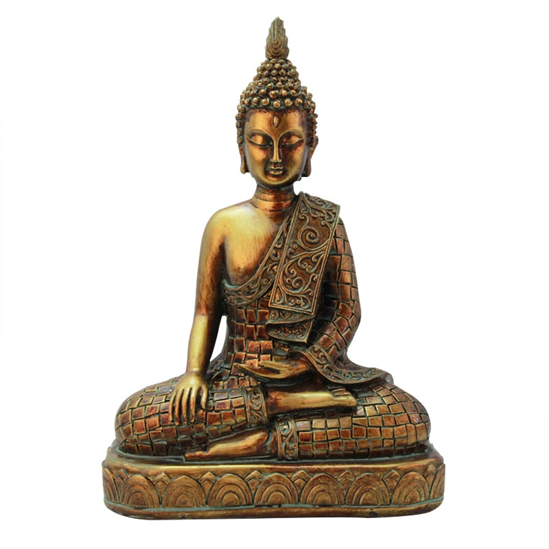 Southeast Asia Tailand Golden Buddha Figurines Decoration