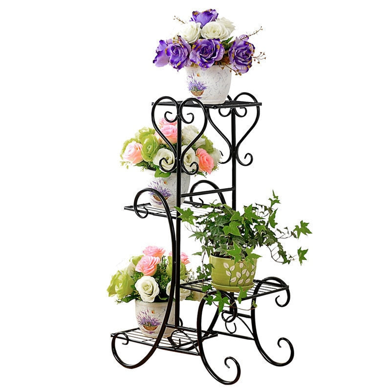 Varanda Plant Stand Balcony Shelf Balkon Flower Iron Rack