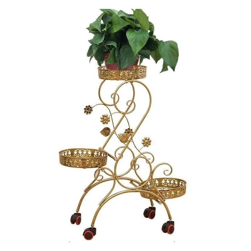 Plant Stand Balkon Balcony Flower Iron Rack