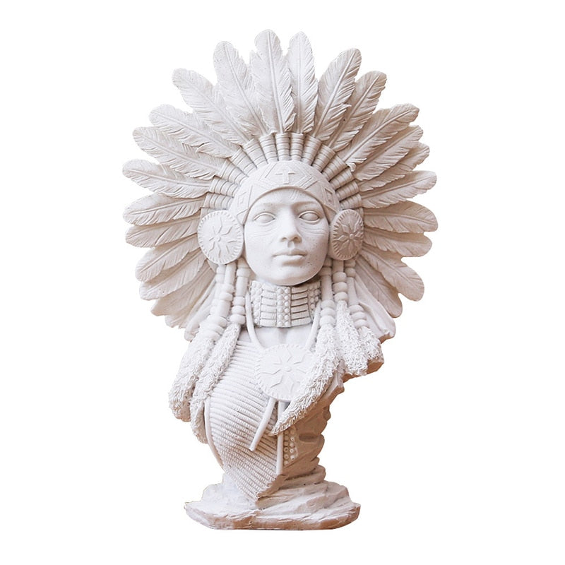 Creative Sandstone White Plaster Portrait Art Decoration