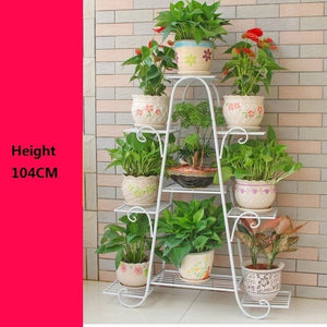 Plant Stand Balcony Balcon Flower Iron Rack