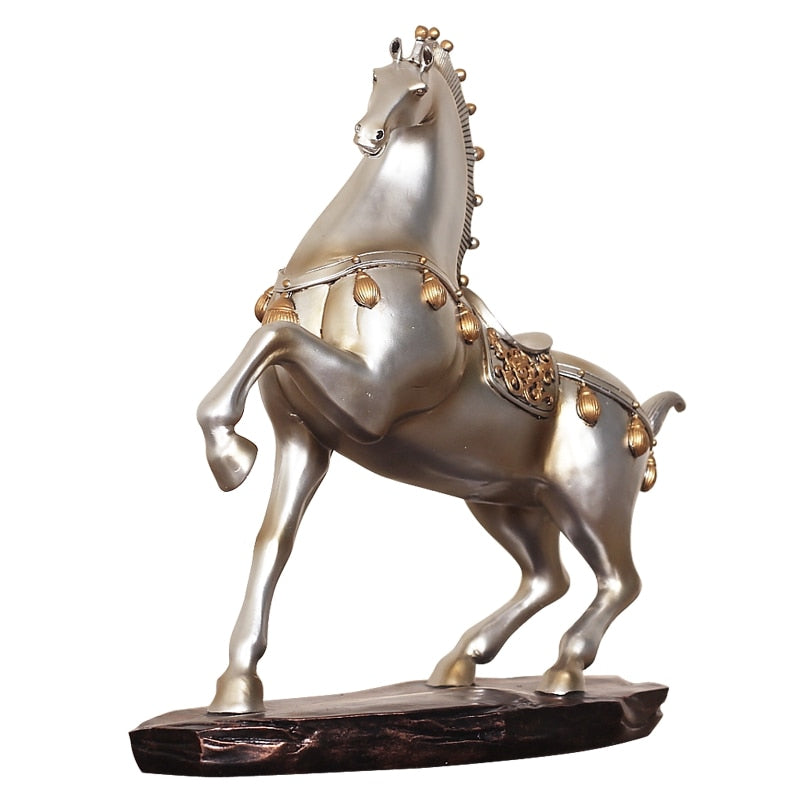 Creative Horse to Success Ornaments Resin Crafts Horse Statues