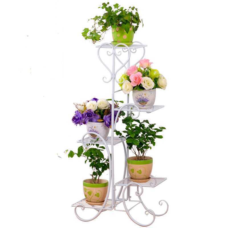 Exterieur Shelf Plant Stand Balcon  Flower Iron Rack