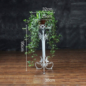 Balcony Plant Stand Flower Iron Rack