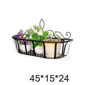 Stand Balcony Flower Iron Rack