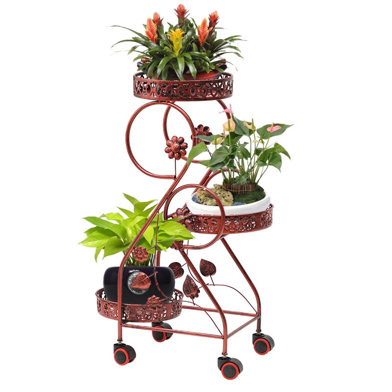 Varanda Decorer Balcone Decor  Outdoor Decoration  Plant Stand Flower Iron Rack