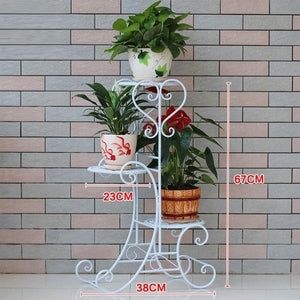 Decorative Metal Varanda  Flower Iron Rack