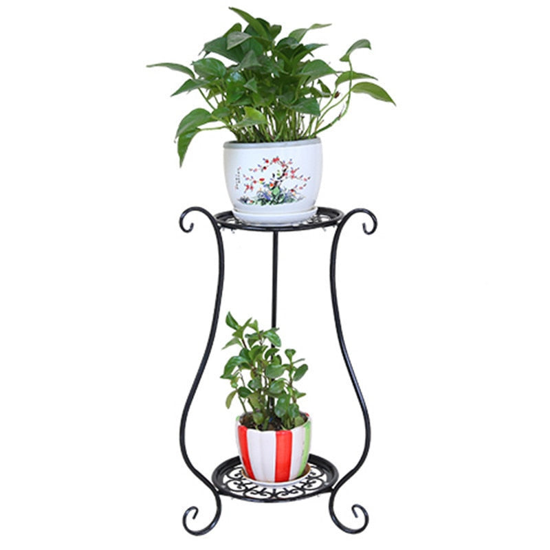 Plant Stand Shelf Balkon Balcon Flower Iron Rack