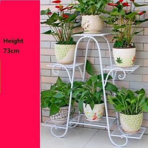 Plant Stand Balcony Flower Iron Rack