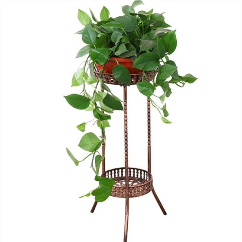 Outdoor Decoration Support Plante BalconPlant Stand Balcony Flower Iron Rack