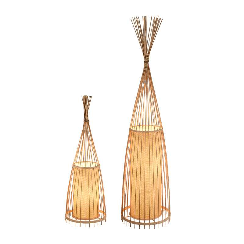 Modern Bamboo Floor Lamp