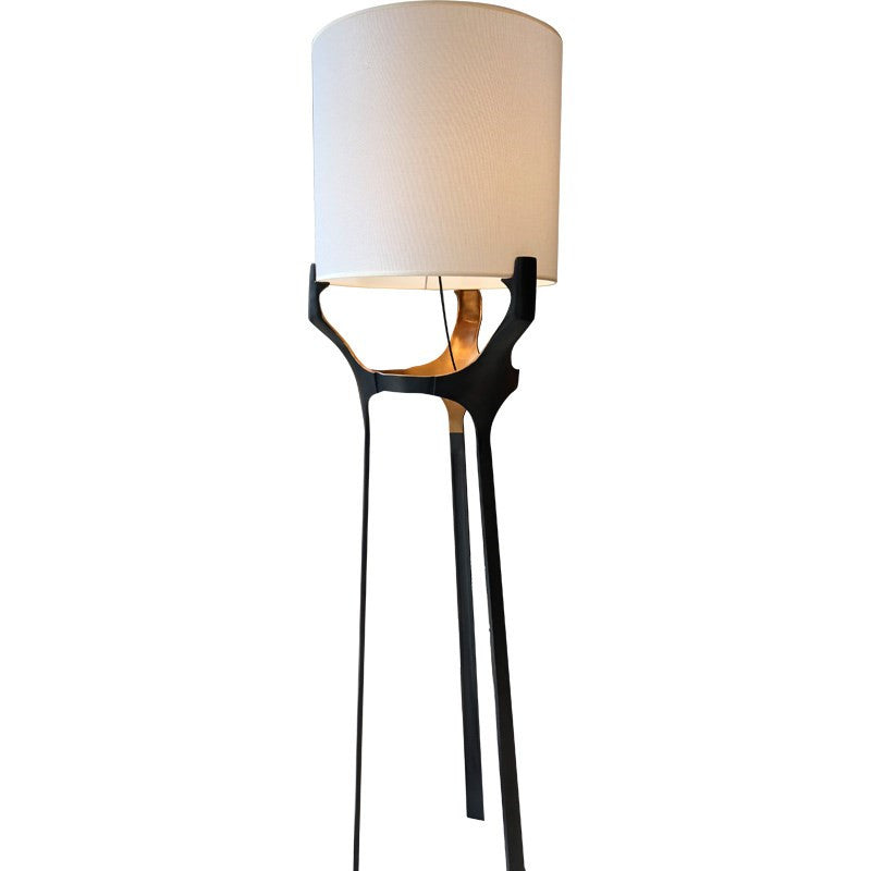 Led Floor Lamp Chinese Simple Fabric